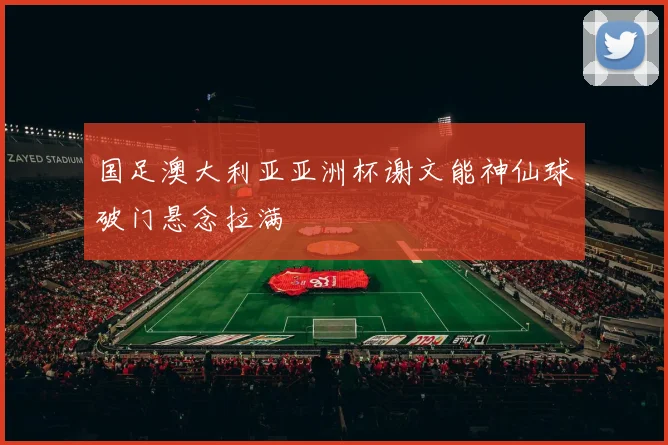 国足澳大利亚亚洲杯谢文能神仙球破门悬念拉满